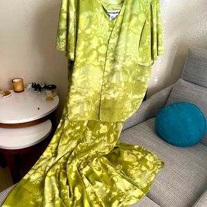 30w two piece maxi dress with cover up